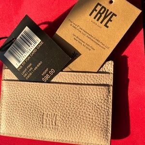 Frye leather card holder/brand new